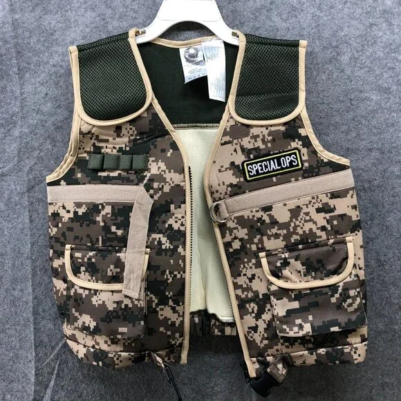 Spirit Halloween Kids M 8-10 Military Costume Vest Special Ops Soldier Army‎ - Picture 2 of 7